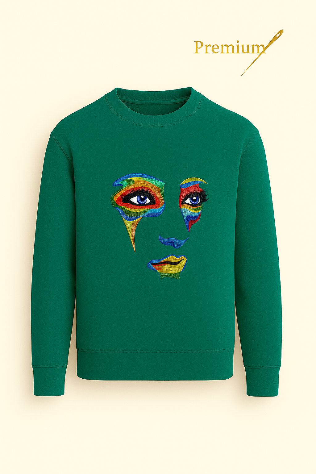 Color Mirage Embroidered Sweatshirt – Premium Edition