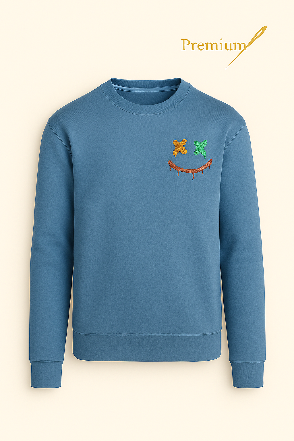 The Joker Smile” – Premium Embroidered Sweatshirt (Unisex)