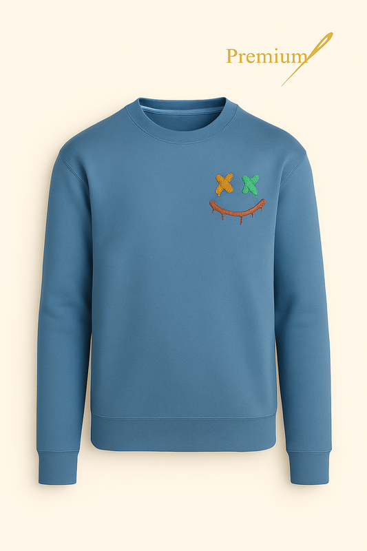 The Joker Smile” – Premium Embroidered Sweatshirt (Unisex)