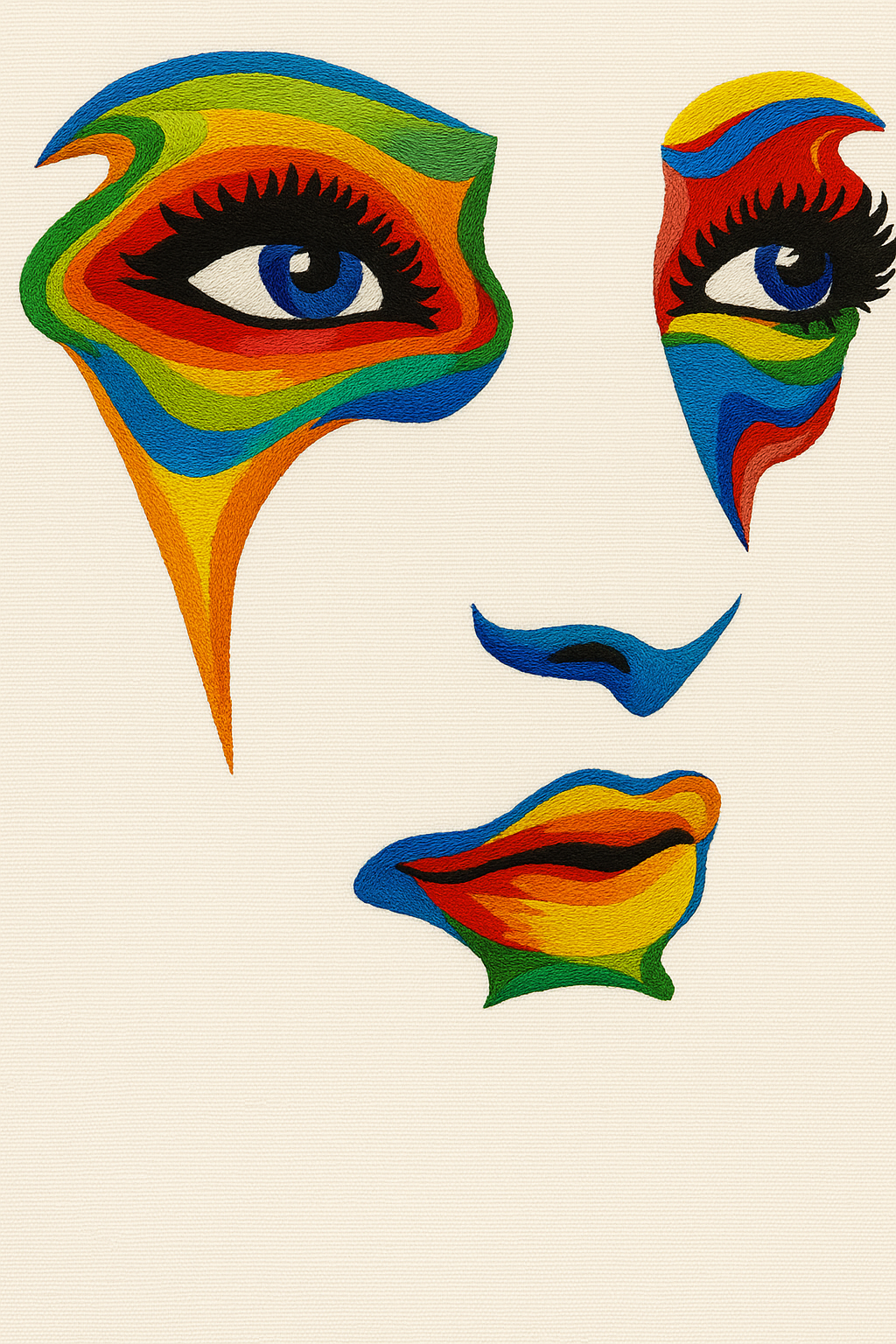 Color Mirage Embroidered Sweatshirt – Premium Edition