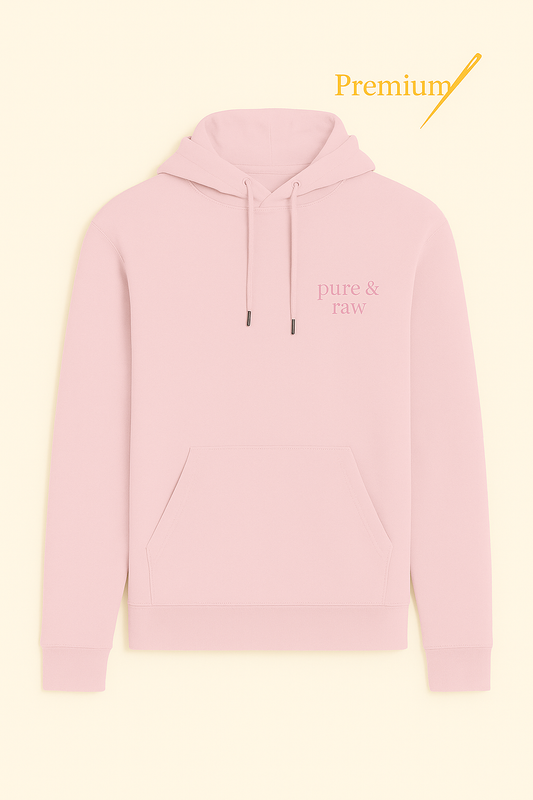 Pure & Raw – Premium Embroidered Hoodie