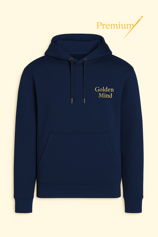 Golden Mind – Premium Embroidered Hoodie