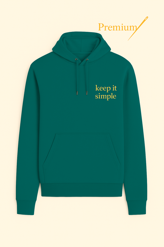Keep It Simple – Premium Embroidered Hoodie