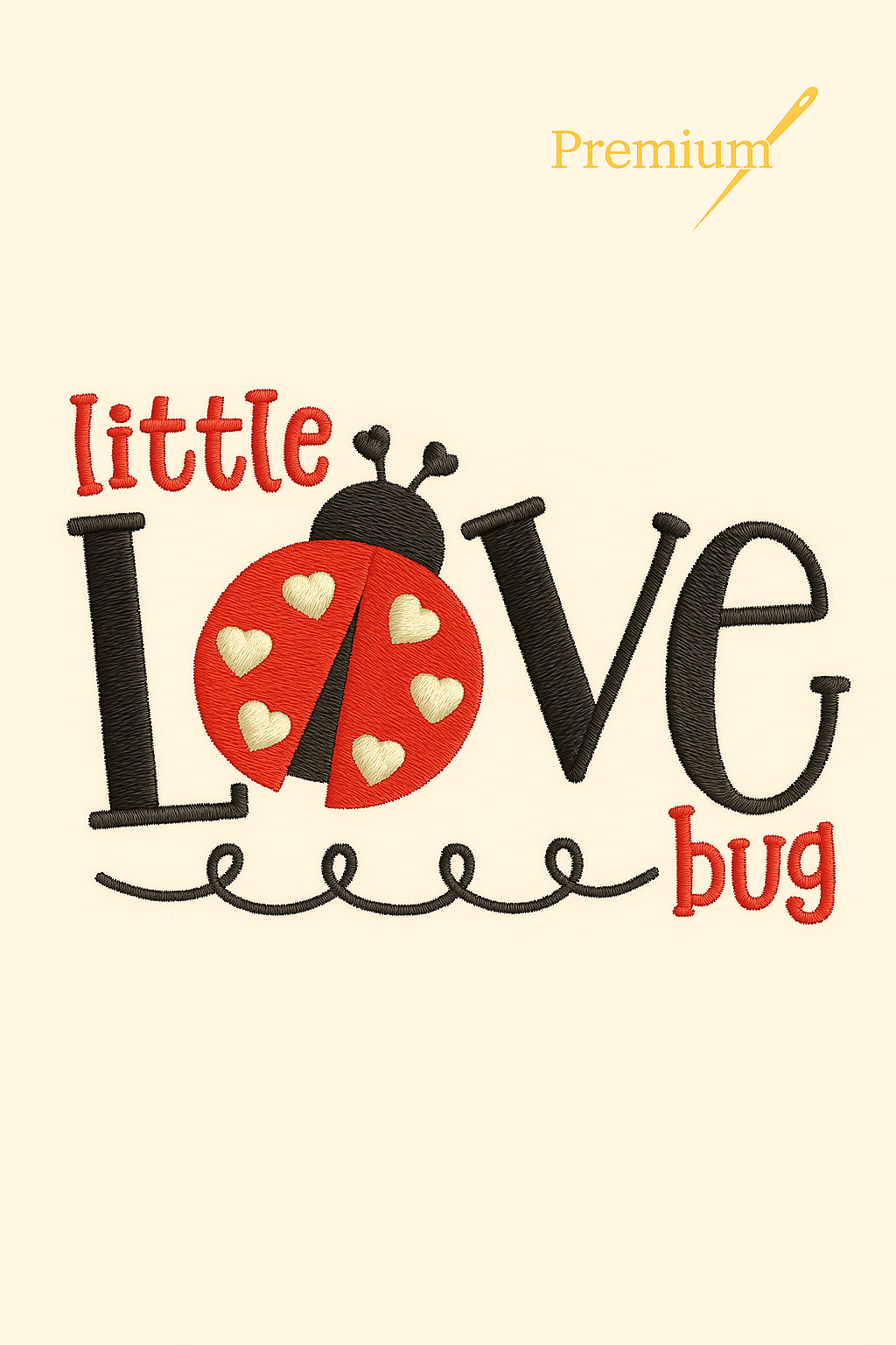 Little Love Bug – Premium Embroidered Tote Bag