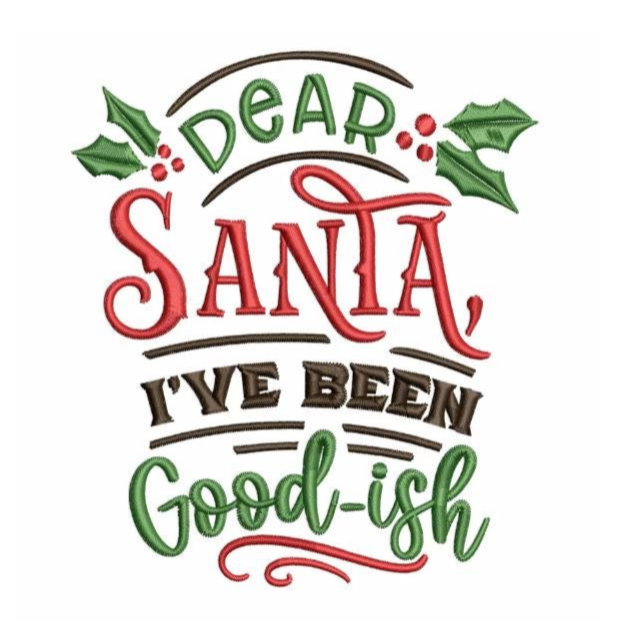 Dear Santa Embroidered Tote Bag – Christmas Design Collection