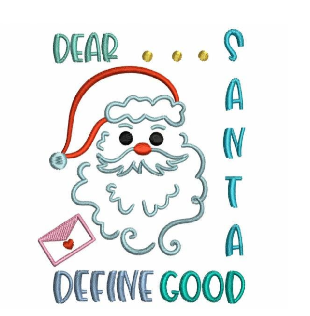 Dear Santa Embroidered Tote Bag – Christmas Design Collection