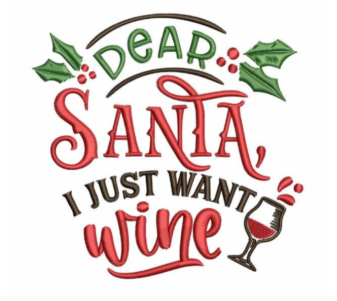 Dear Santa Embroidered Tote Bag – Christmas Design Collection