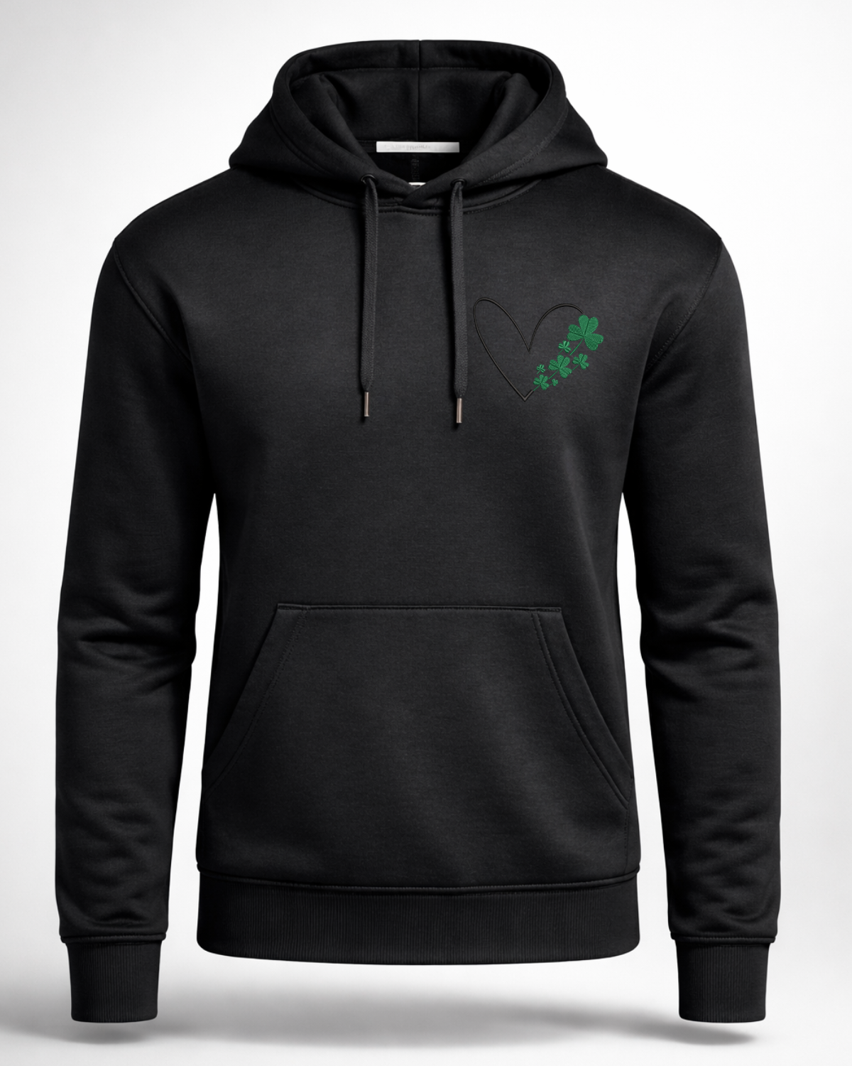 Embroidered Hoodie – Clover Heart Design