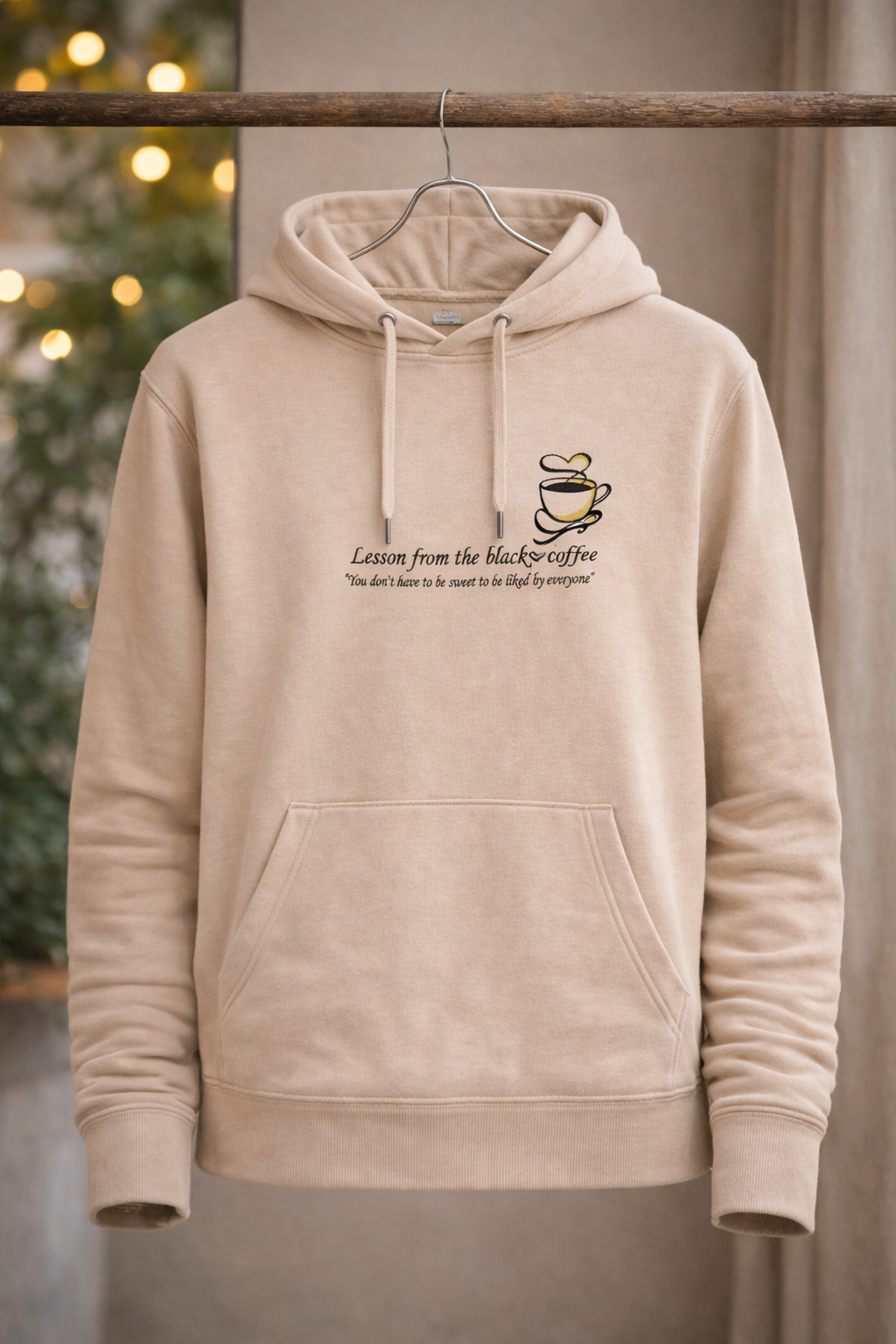 Lesson from the Black Coffee – Premium Embroidered Hoodie