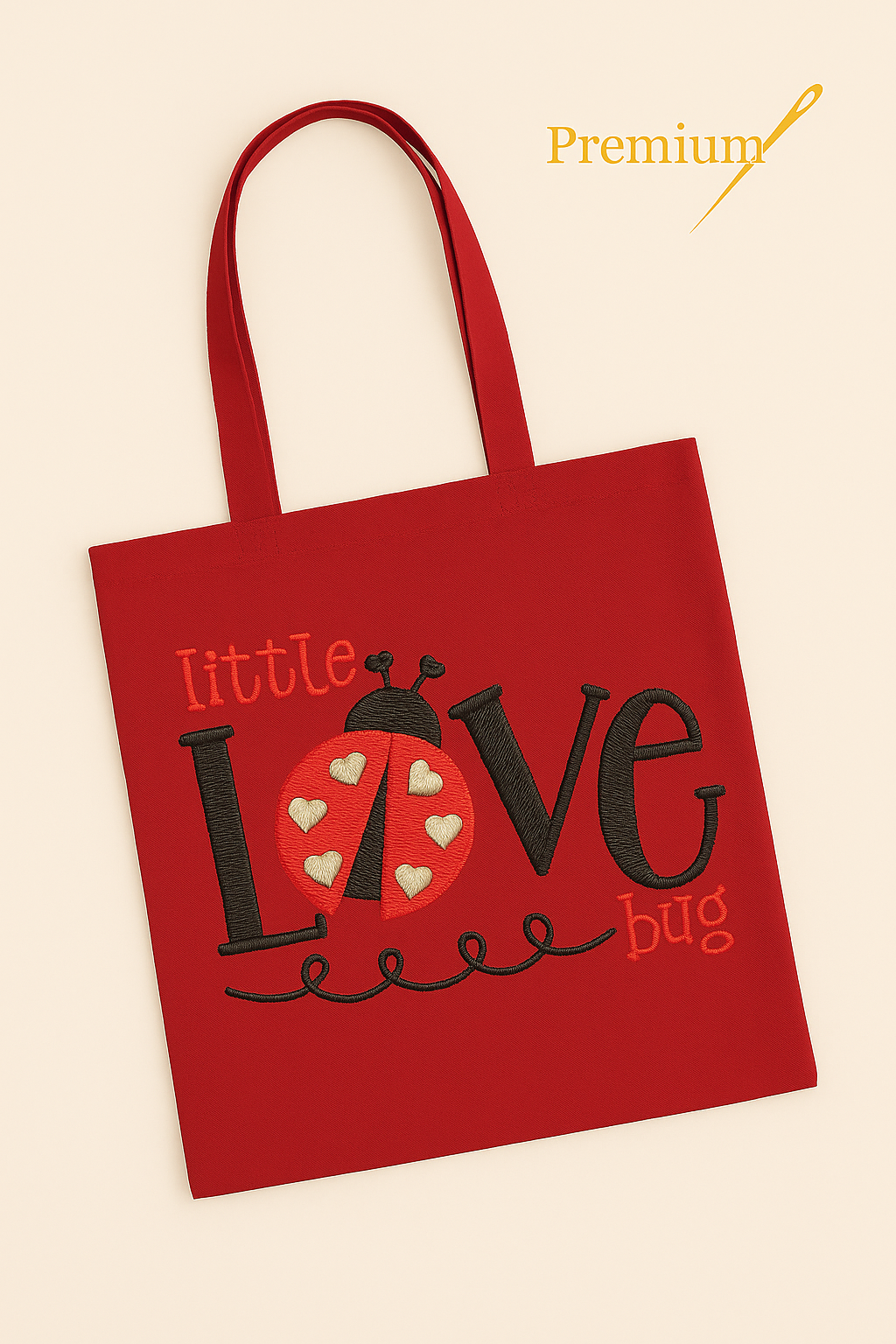Little Love Bug – Premium Embroidered Tote Bag